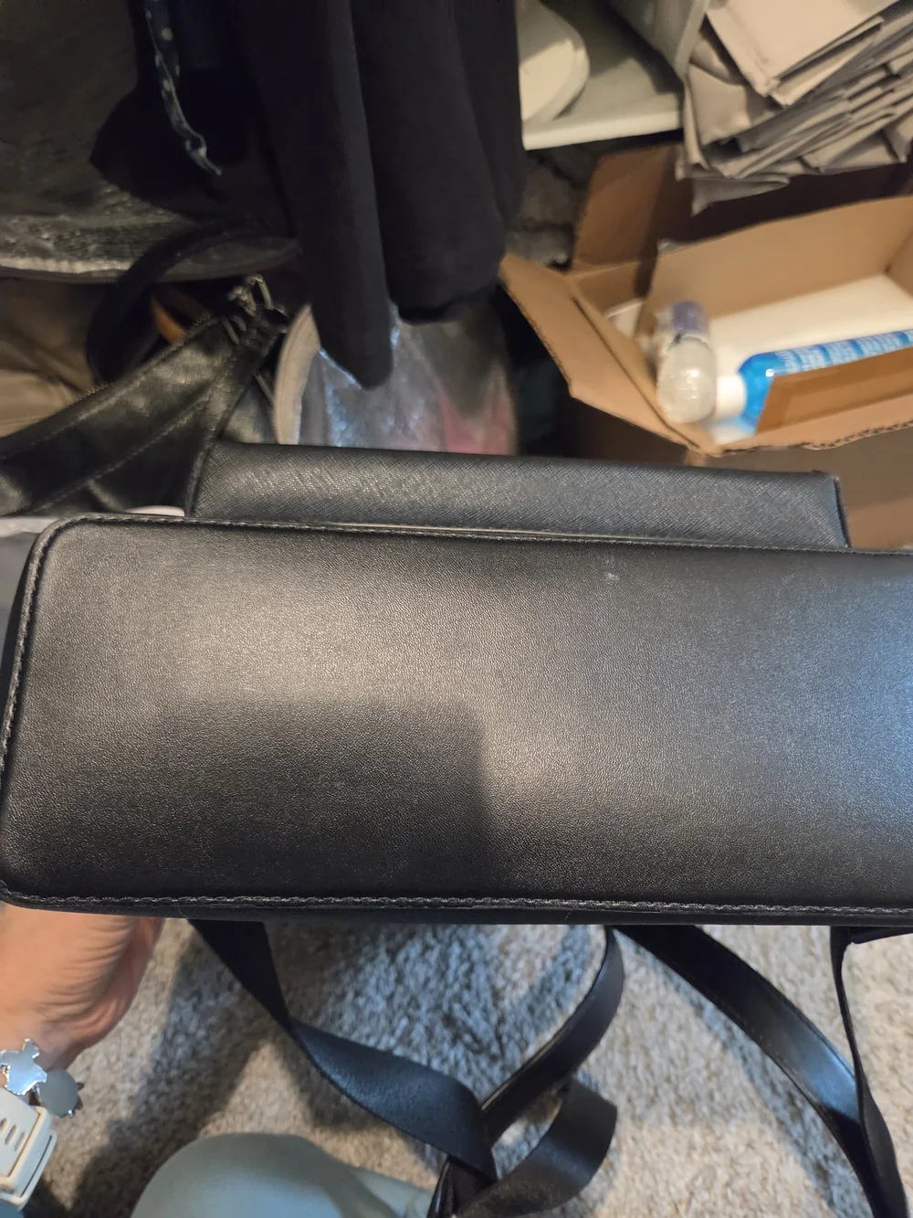 Michael Kors Black Saffiano Leather Backpack
